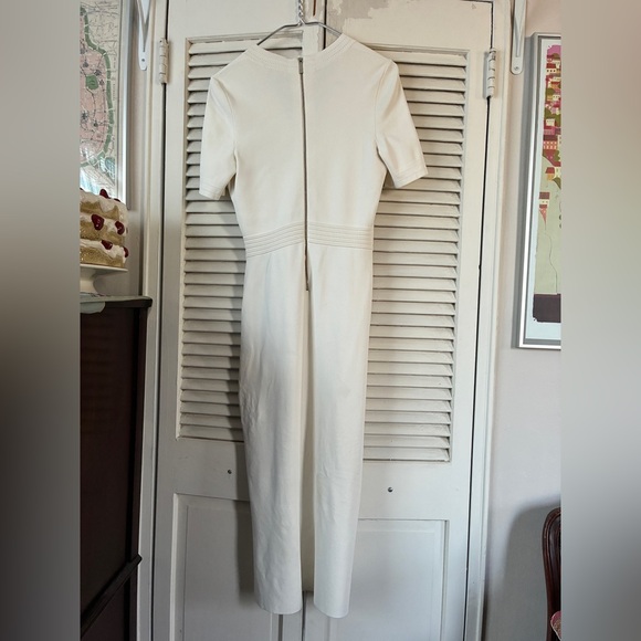 Ted Baker Cream Midi Dress with Button Detail - Picture 3 of 7